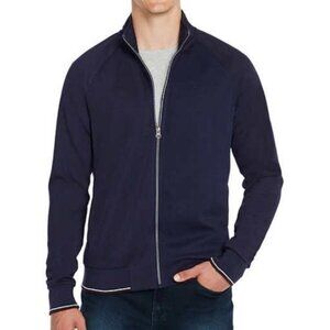 NWT Robert Graham Deluxe Knit Light Jacket Navy XXL